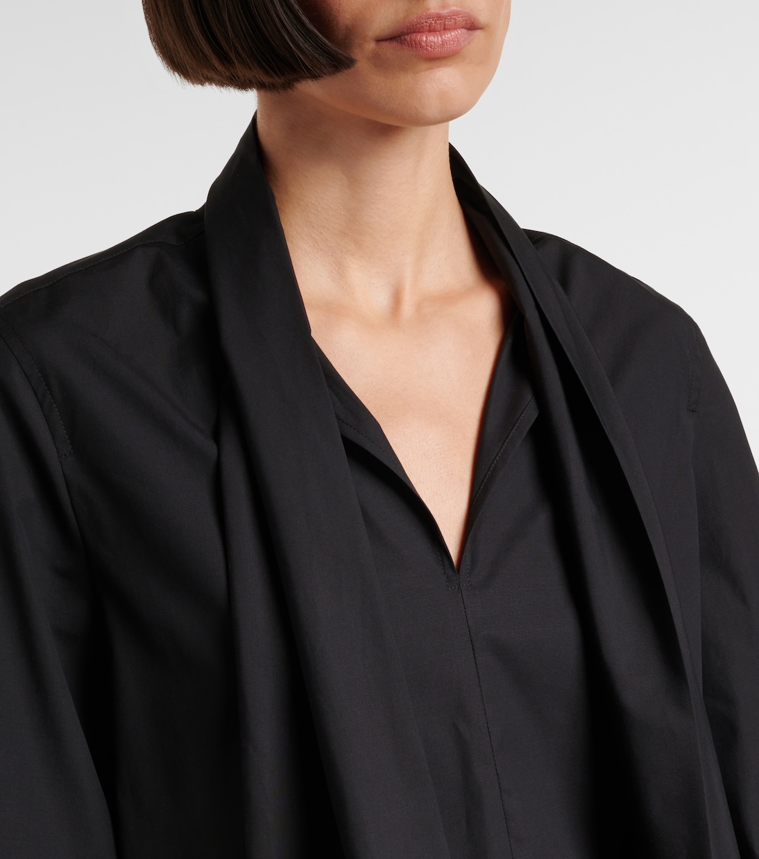 Bosforo bow-detail cotton-blend blouse | Max Mara
