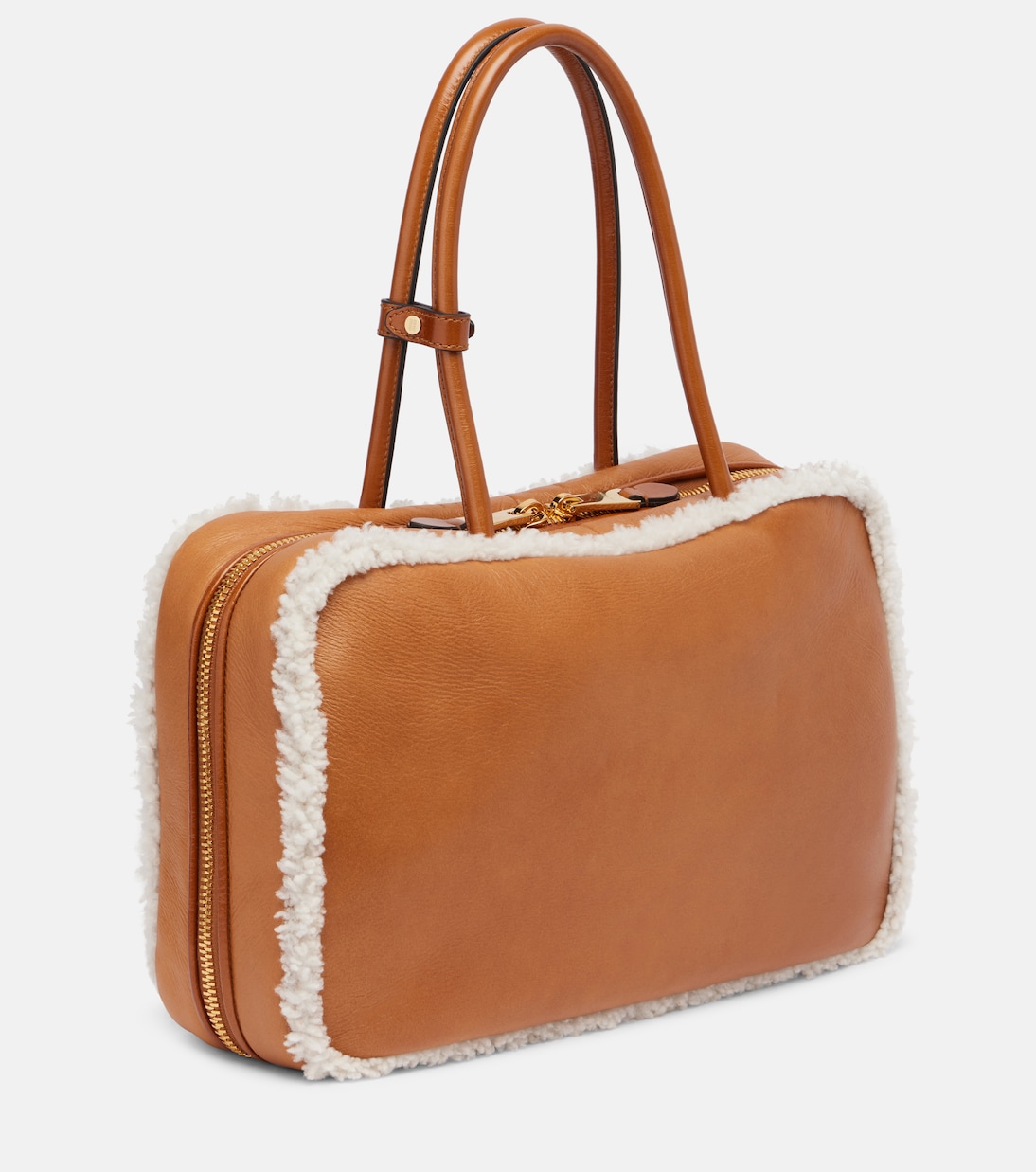 Beau Large leather tote bag | Miu Miu