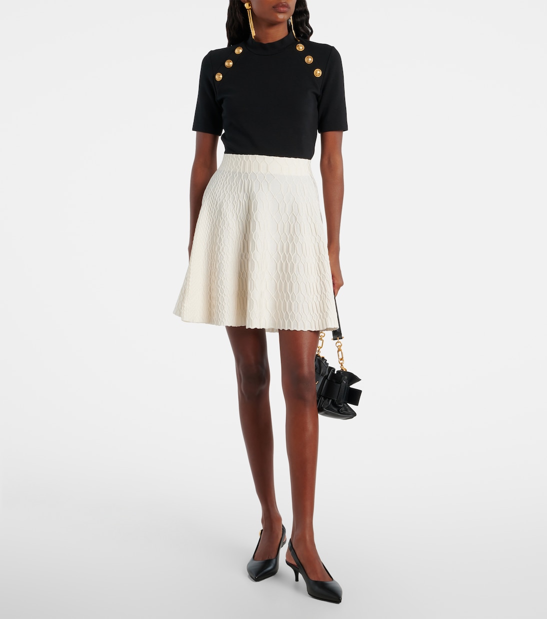 Minifalda de tiro alto | Balmain