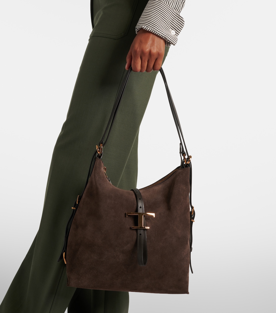 T Timeless Small suede tote bag | Tod's