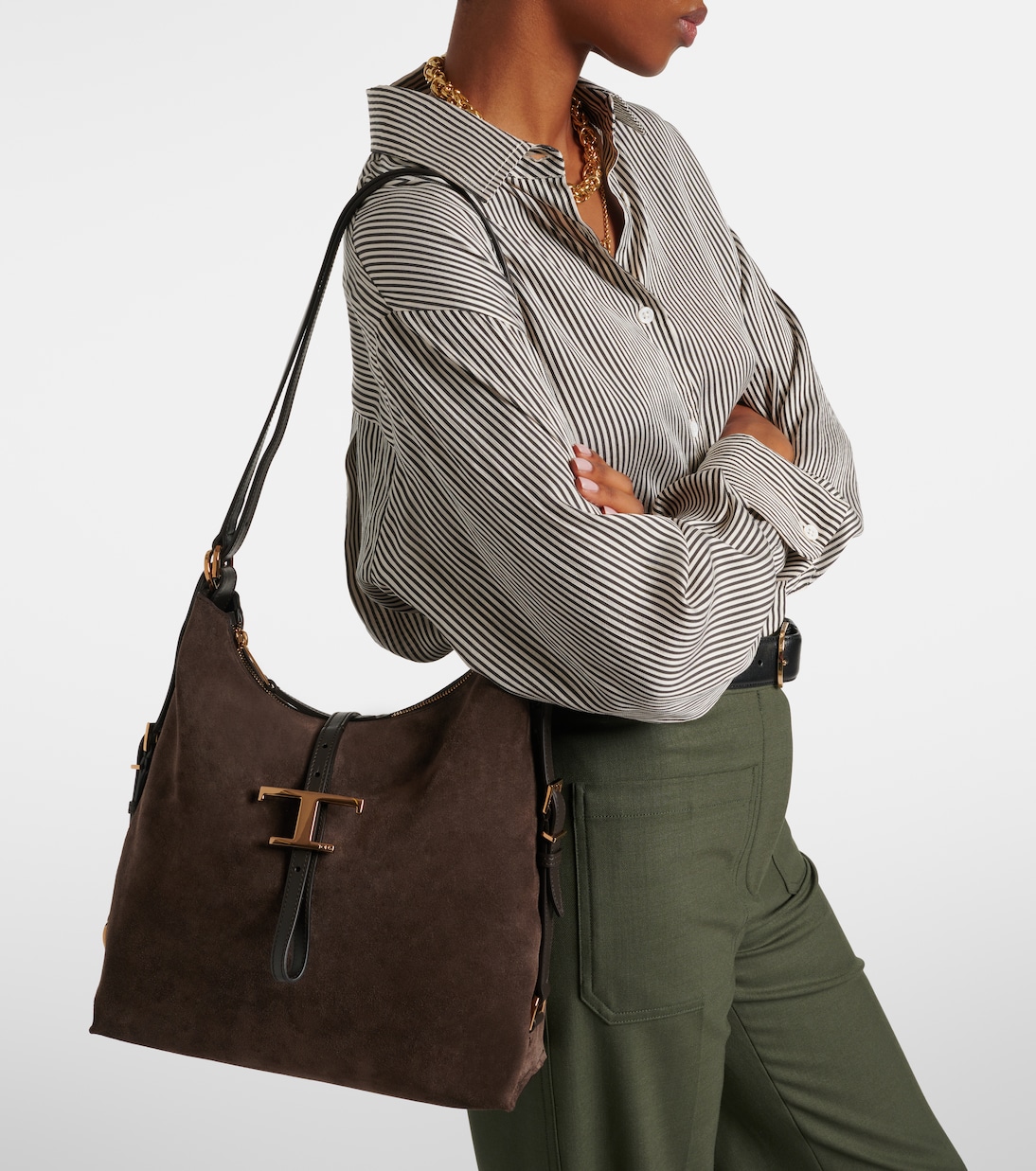 T Timeless Small suede tote bag | Tod's