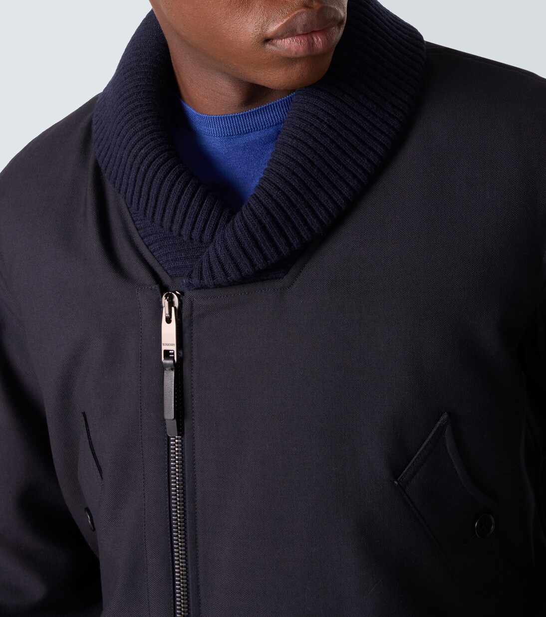 Veste bomber en laine mélangée douce | Burberry