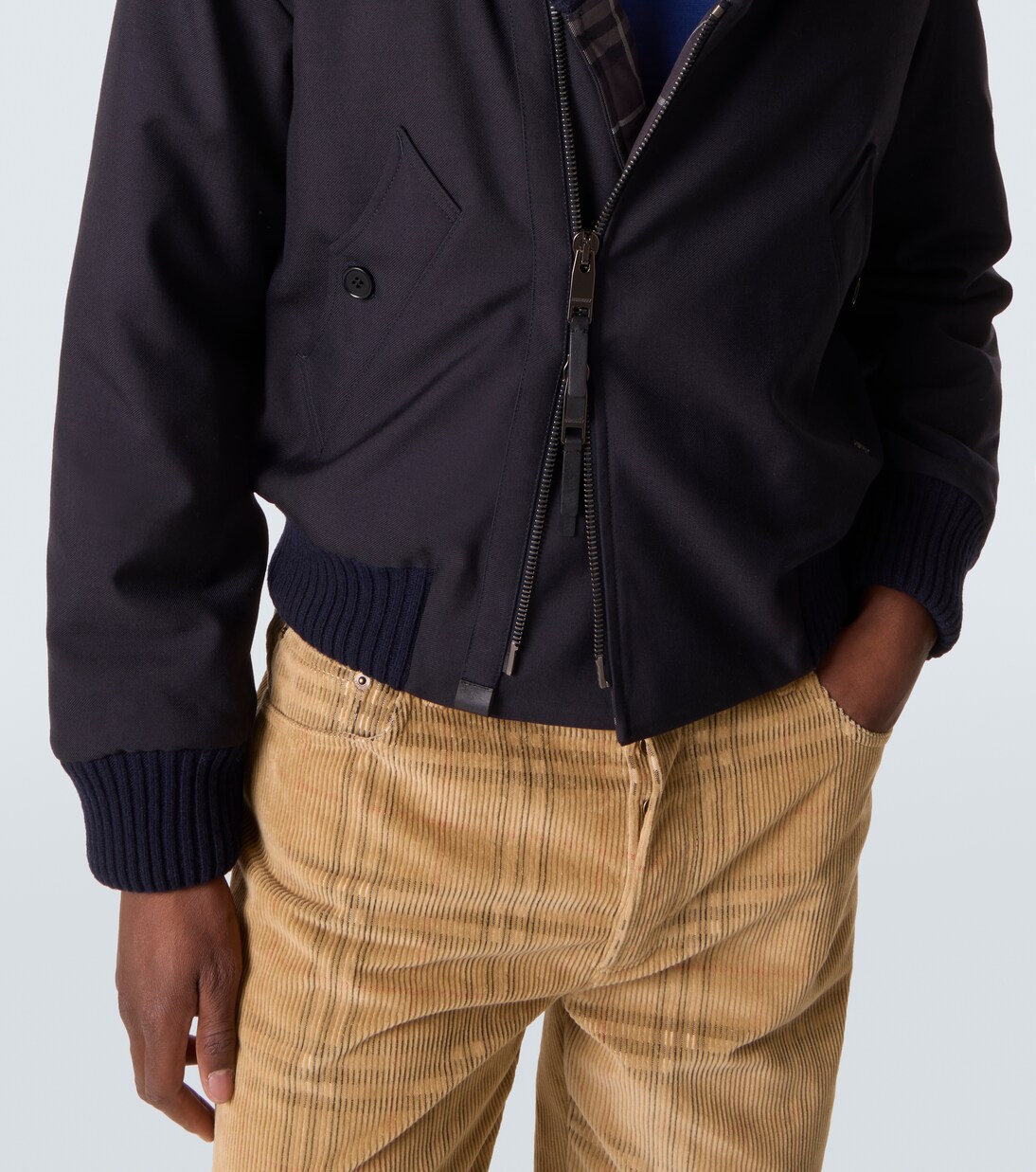 Veste bomber en laine mélangée douce | Burberry