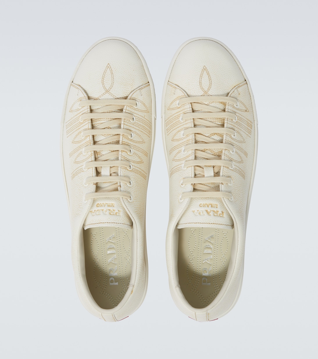 Leather sneakers | Prada
