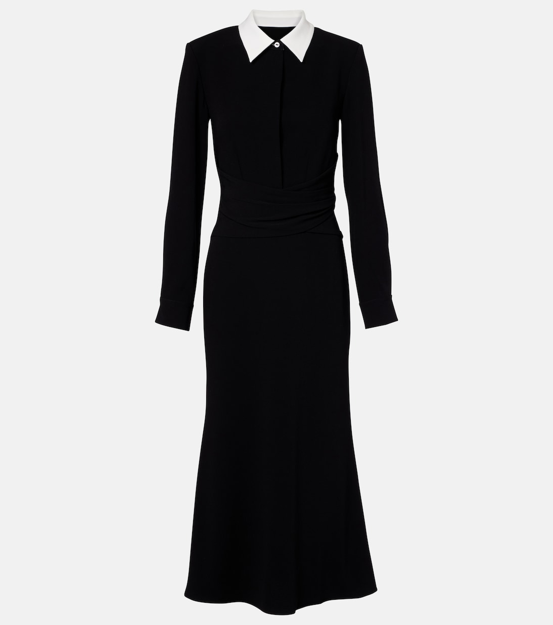 Satin crêpe midi dress | Roland Mouret