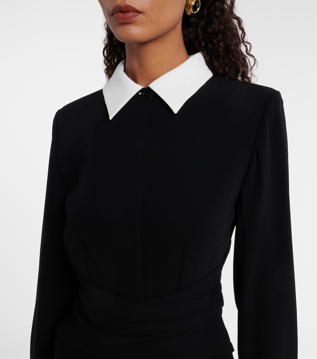 Satin crêpe midi dress | Roland Mouret