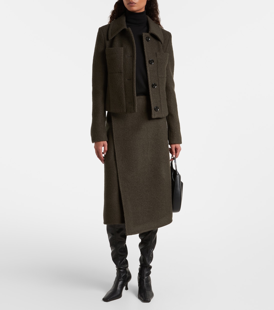 Kinsley wool-blend twill bouclé jacket | Proenza Schouler