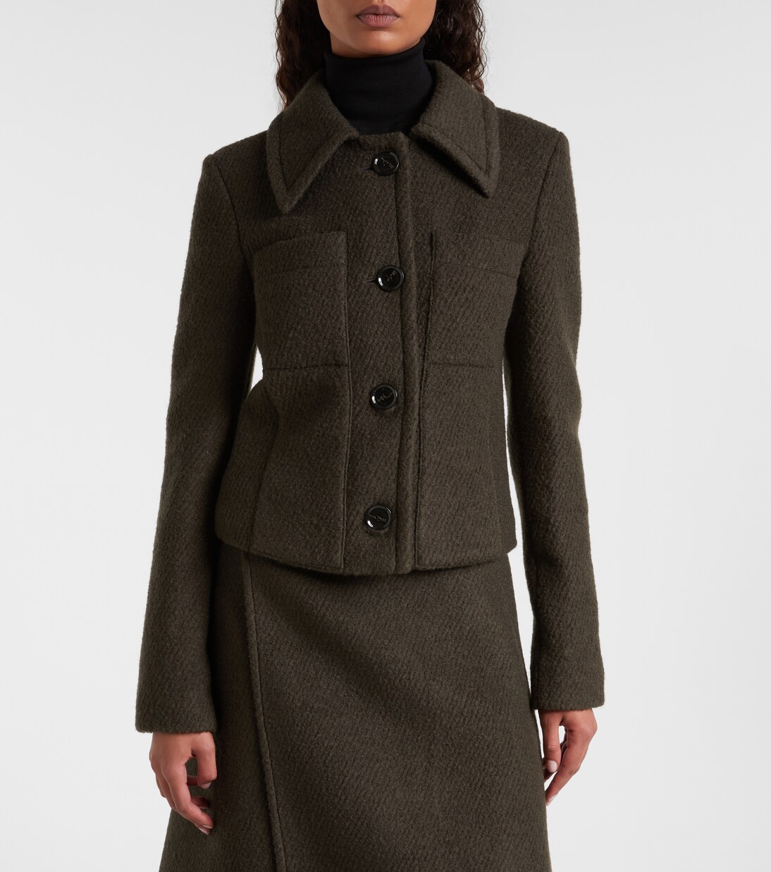 Kinsley wool-blend twill bouclé jacket | Proenza Schouler