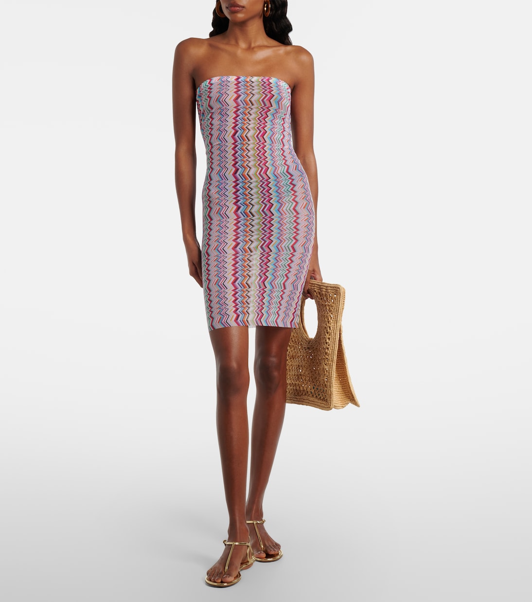 One-Shoulder-Maxikleid Zig Zag | Missoni