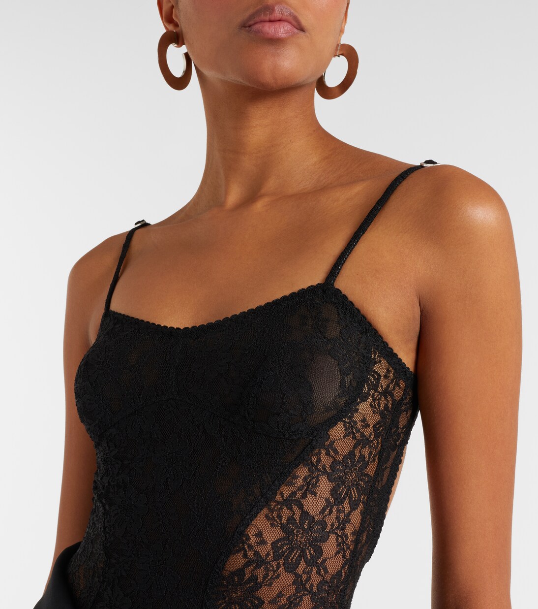 Floral lace bodysuit | The Attico