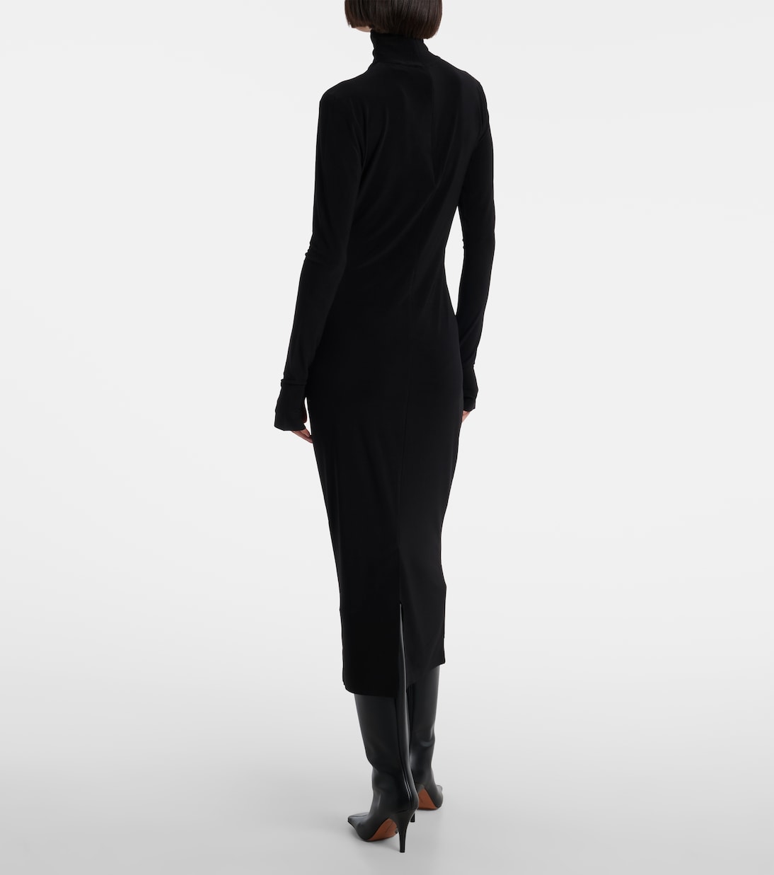 Turtleneck midi dress | Norma Kamali