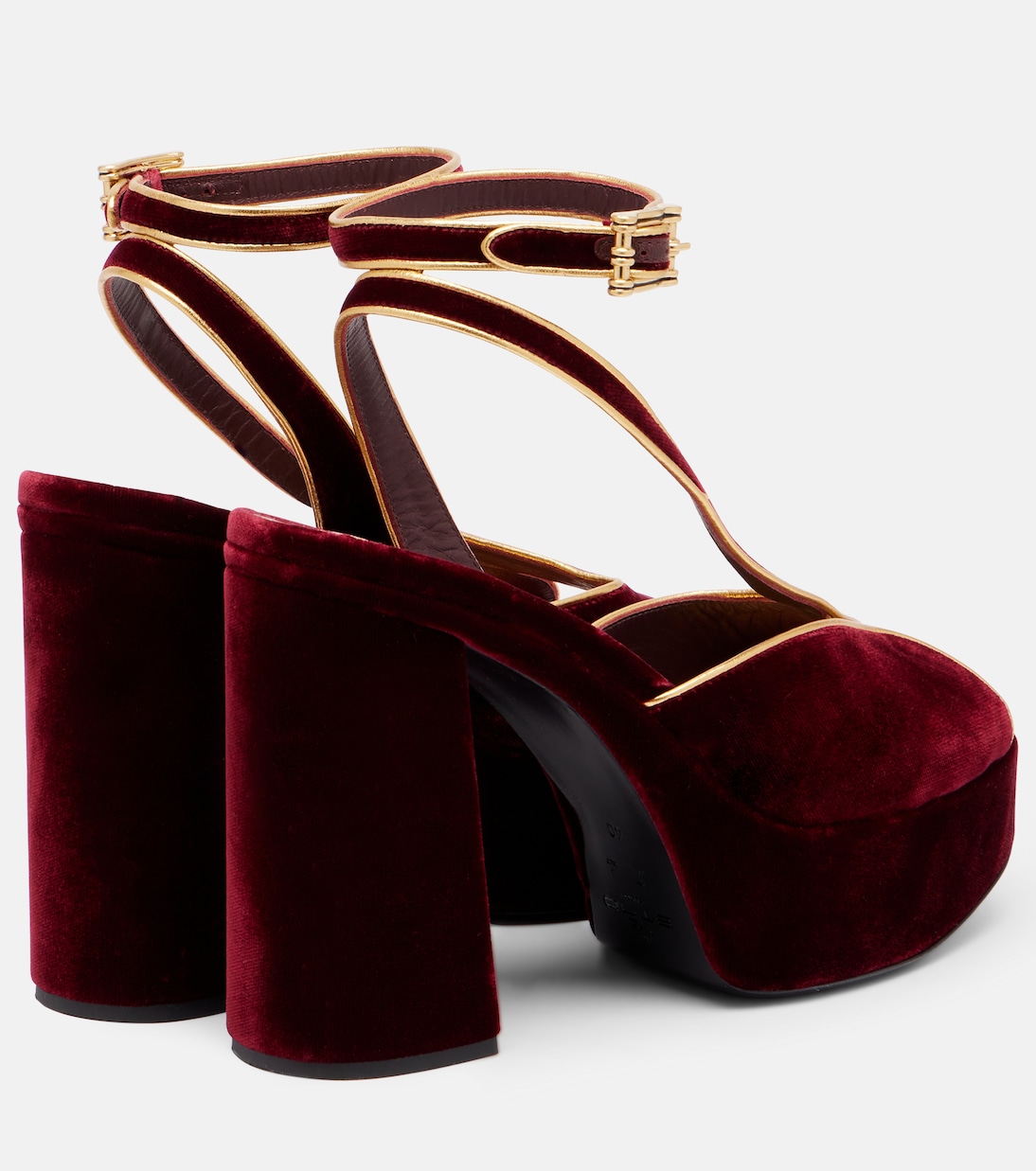 120 velvet platform sandals | Etro