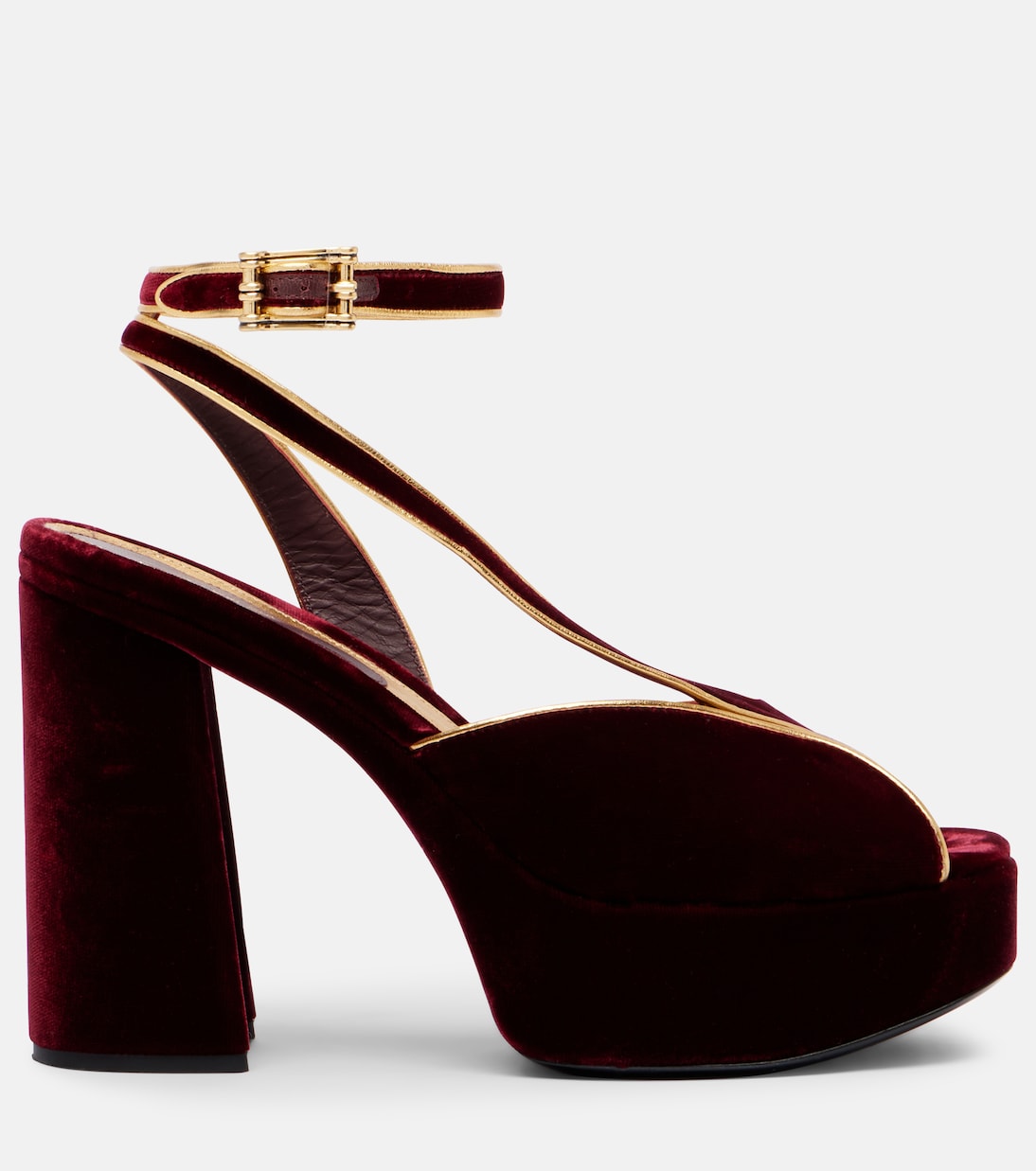 120 velvet platform sandals | Etro