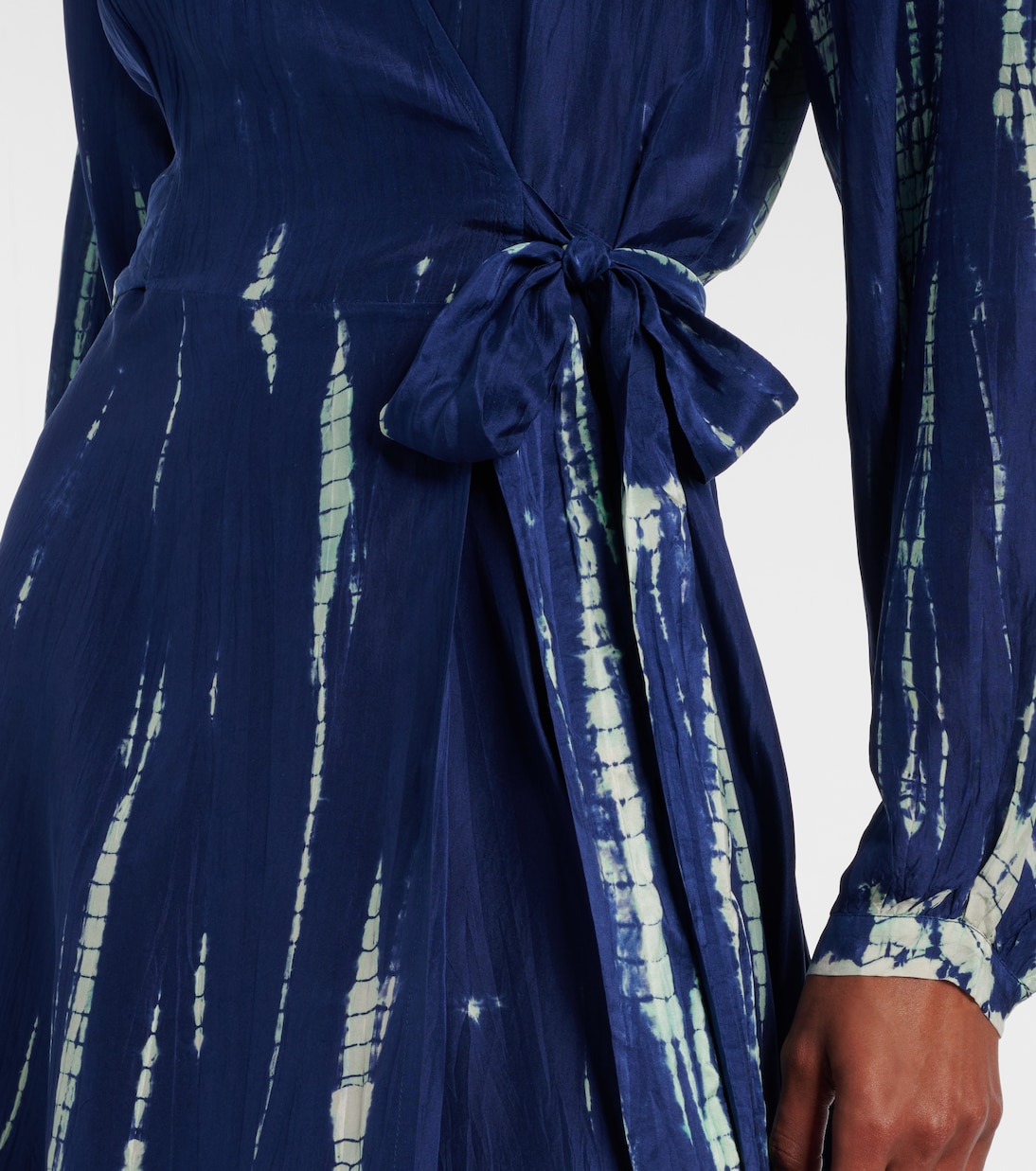 Robe longue tie & dye en soie | Anna Kosturova