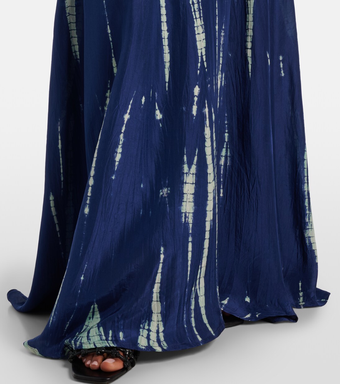 Robe longue tie & dye en soie | Anna Kosturova