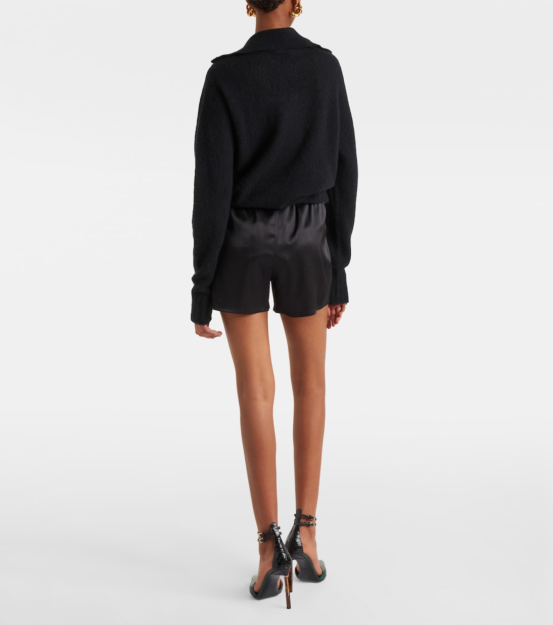 High-Rise Shorts aus Seide | Tom Ford