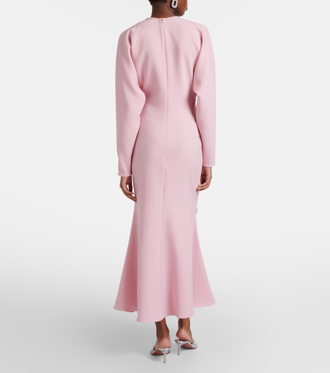 Avenna embellished crêpe midi dress | Costarellos