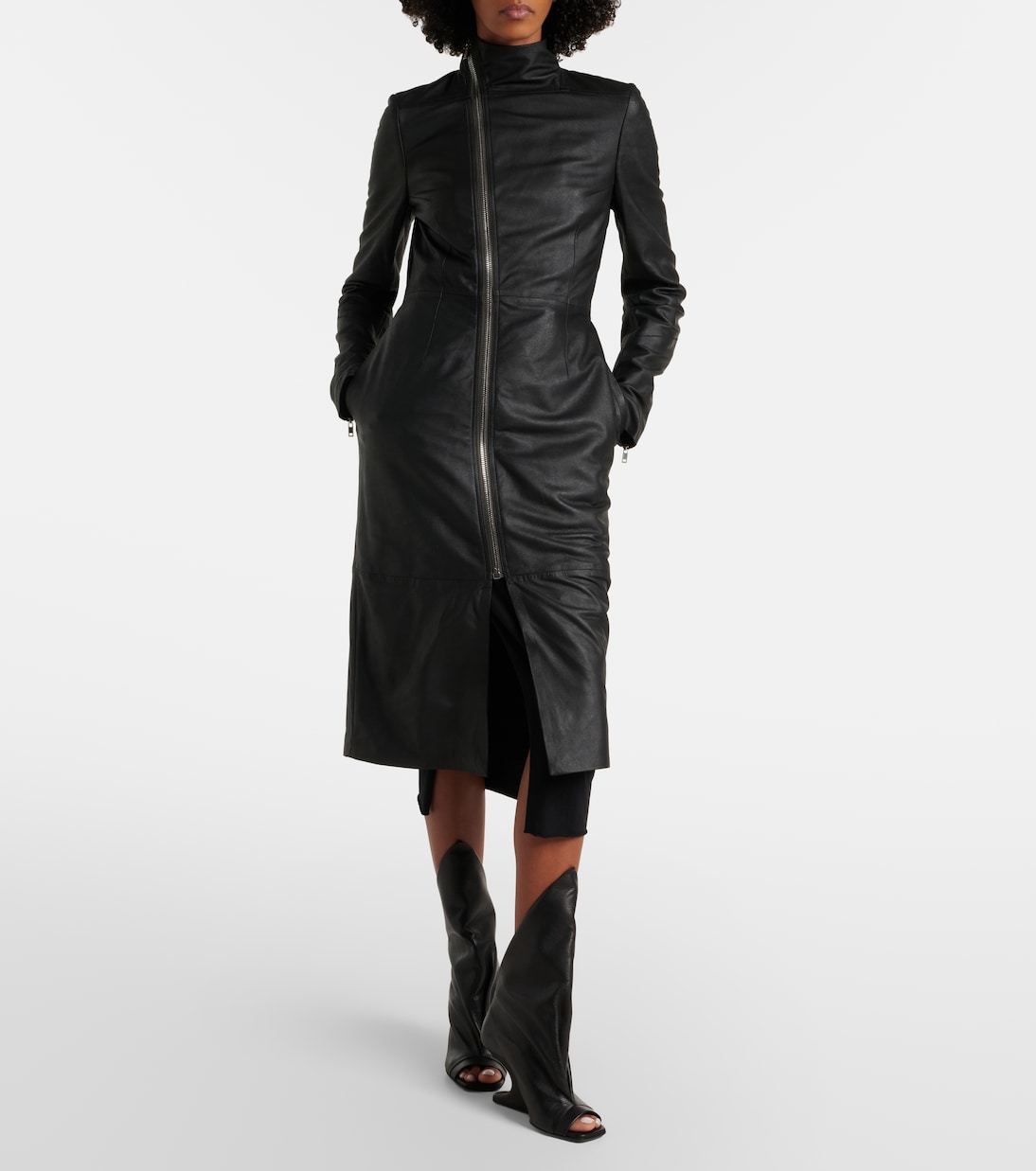 Gary leather coat | Rick Owens