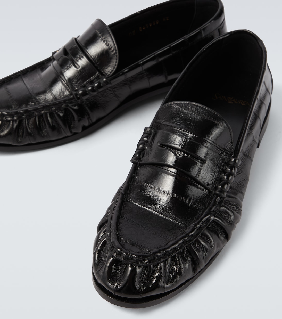 Le Loafer leather penny loafers | Saint Laurent