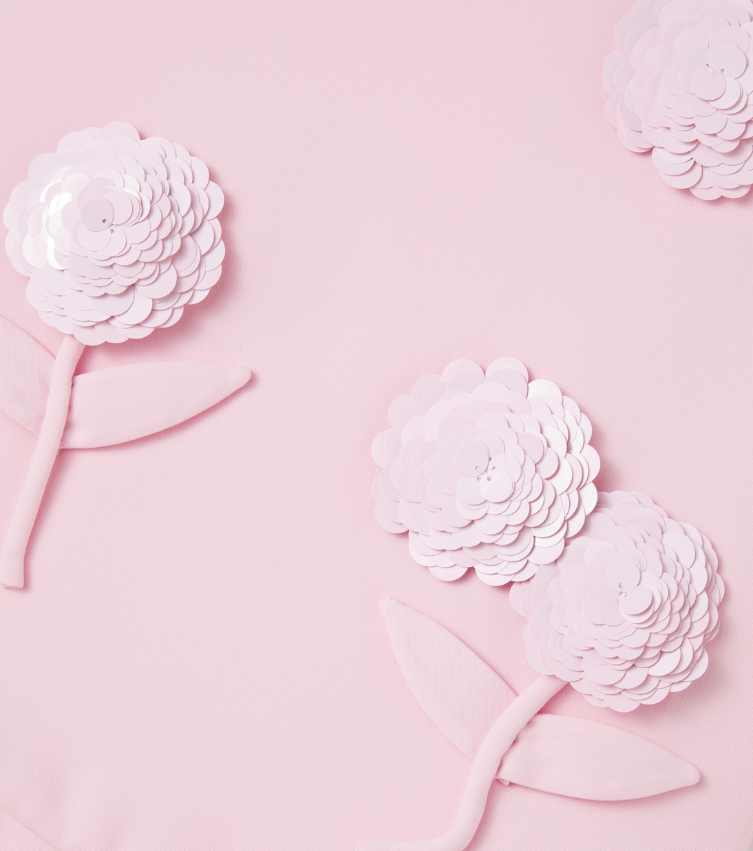 Floral-appliqué crêpe dress | Self-Portrait Kids