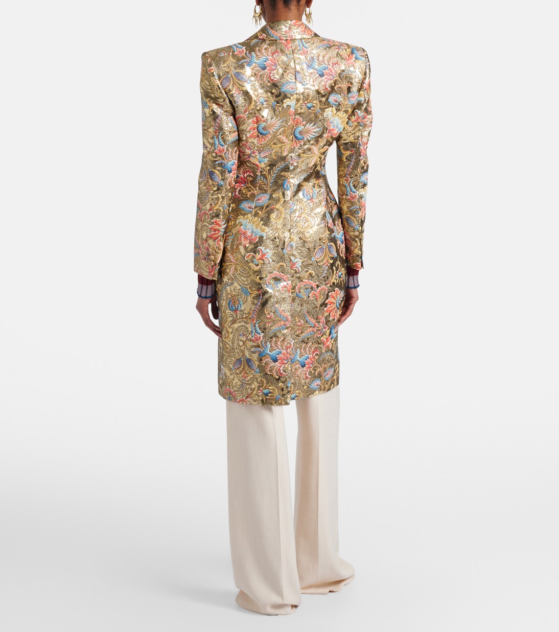 Printed lamé coat | Etro