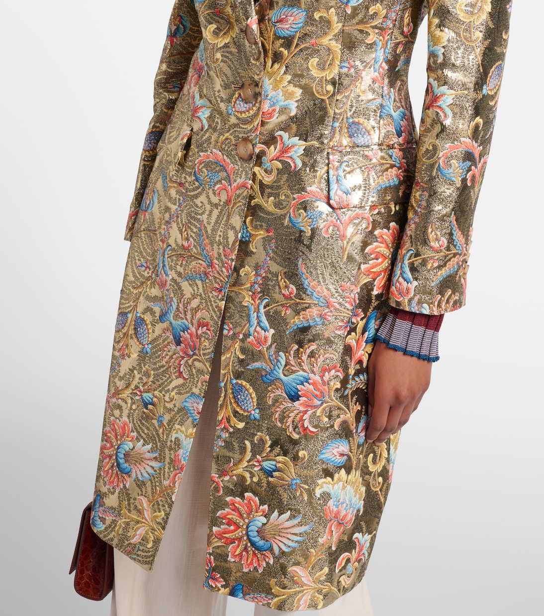 Printed lamé coat | Etro
