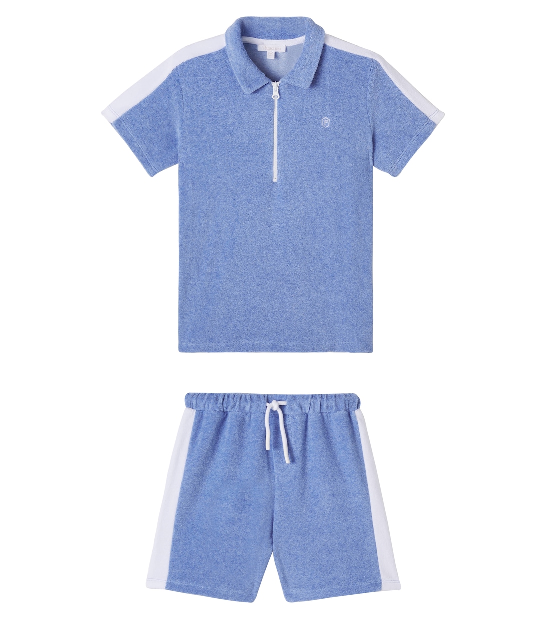 Cotton-blend polo shirt and shorts set | Patachou