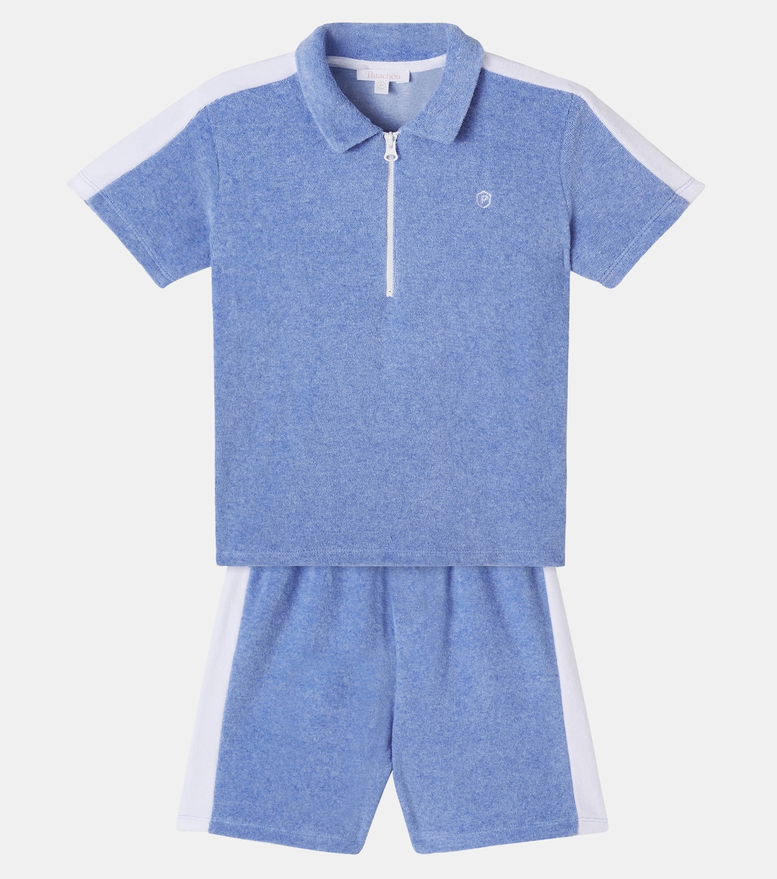 Cotton-blend polo shirt and shorts set | Patachou