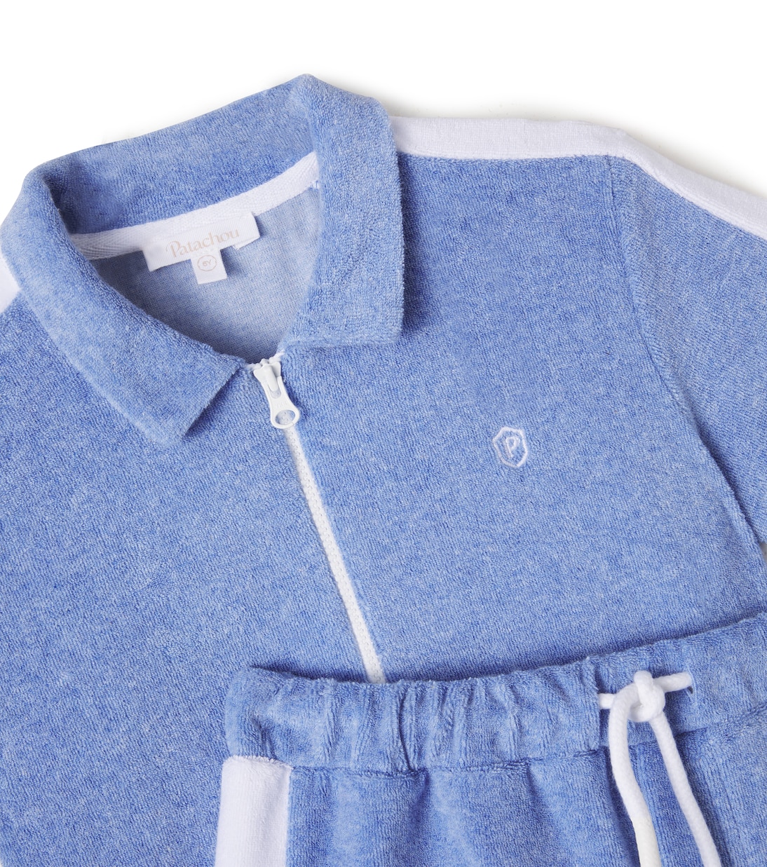 Cotton-blend polo shirt and shorts set | Patachou