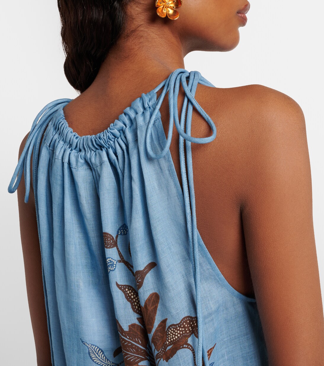 Georgie printed ramie minidress | Alémais