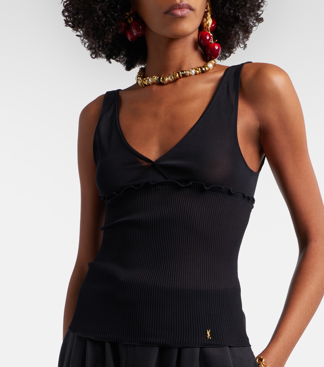 Top aus Seidensatin | Saint Laurent