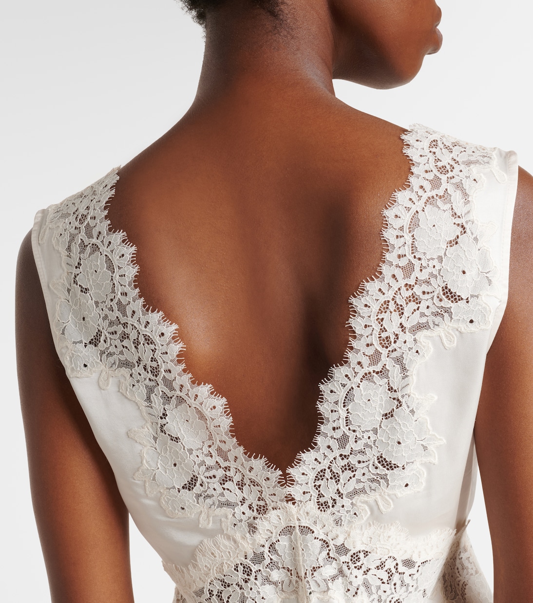 Top Emmie aus Satin mit Spitze | Rixo