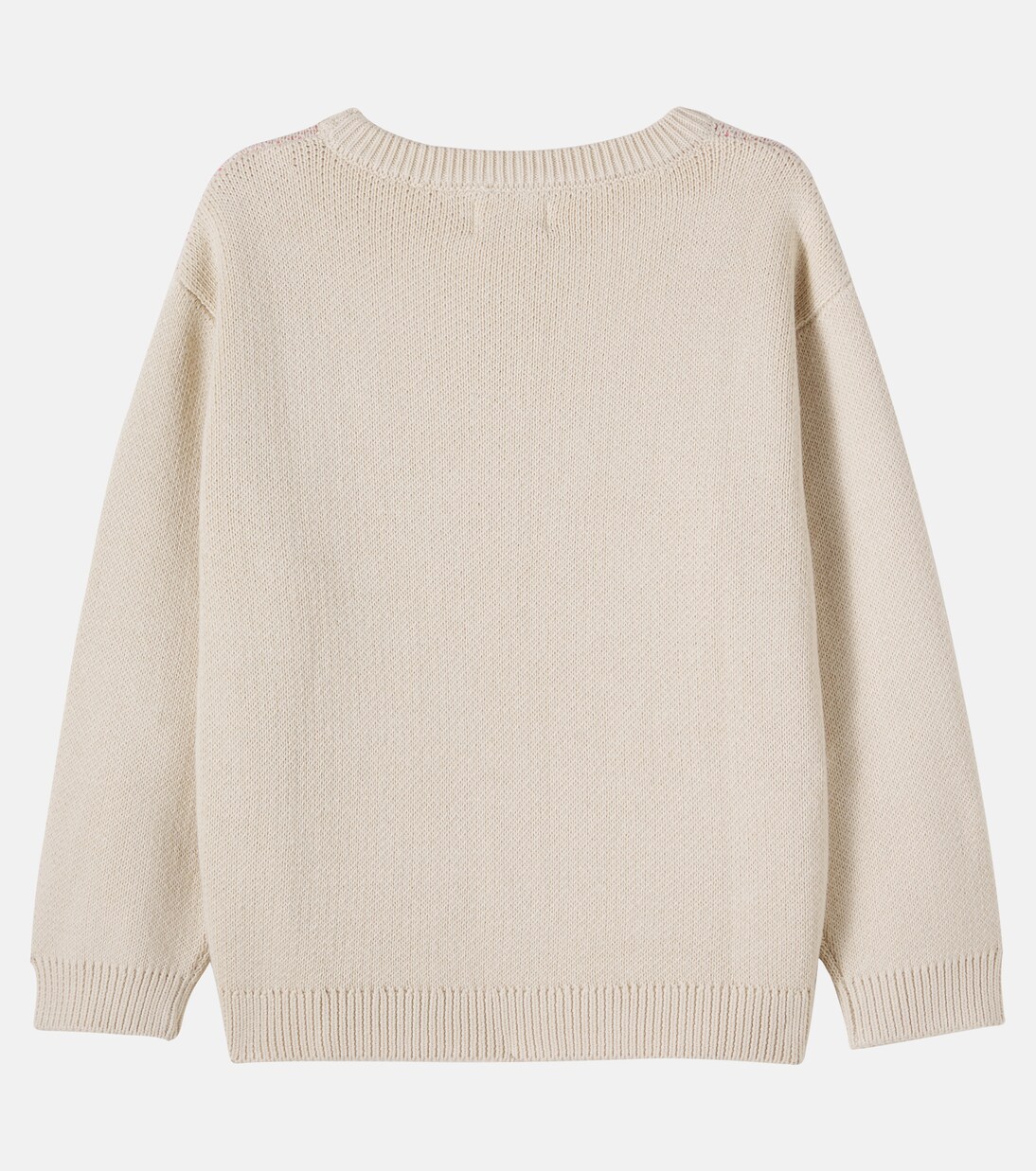 Solveig cotton jacquard sweater | Wheat