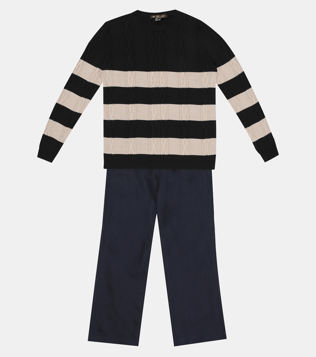 Pullover Lighthouse in cotone e seta | Loro Piana Kids