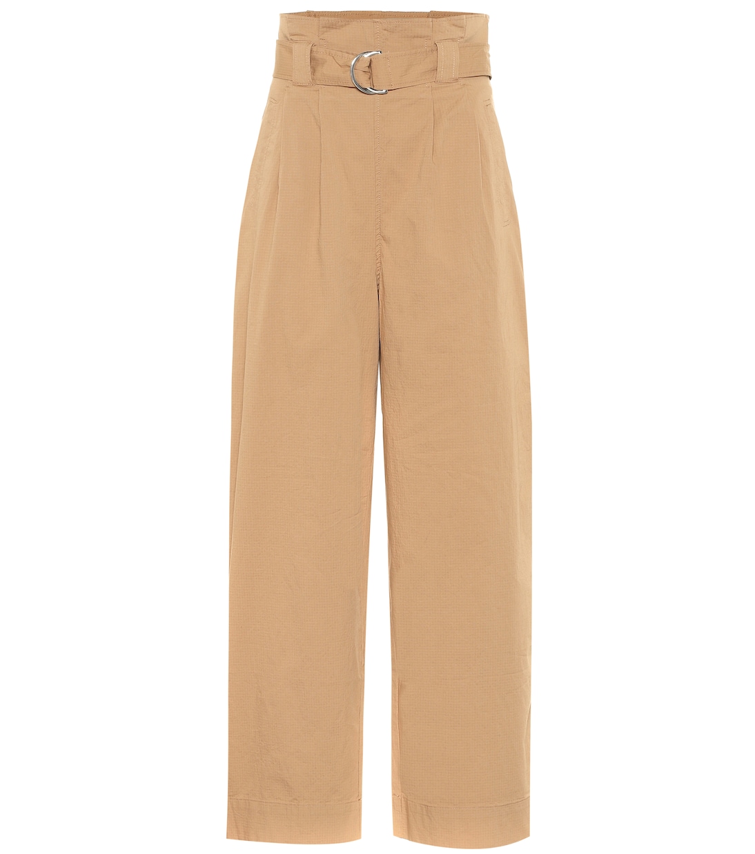 Pantalon ample paper bag en coton | Ganni
