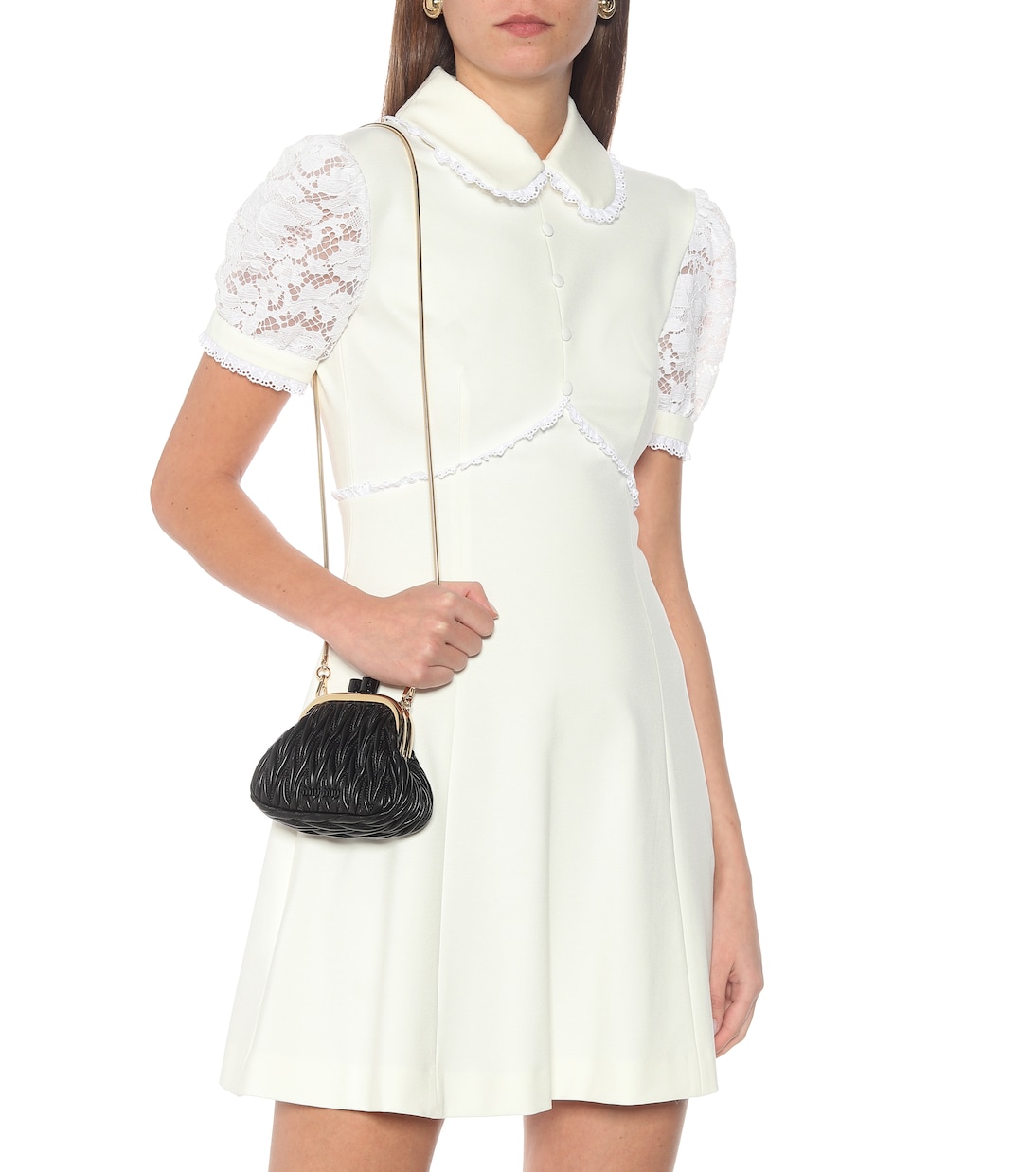 Pochette Miu Belle Mini en cuir matelassé | Miu Miu