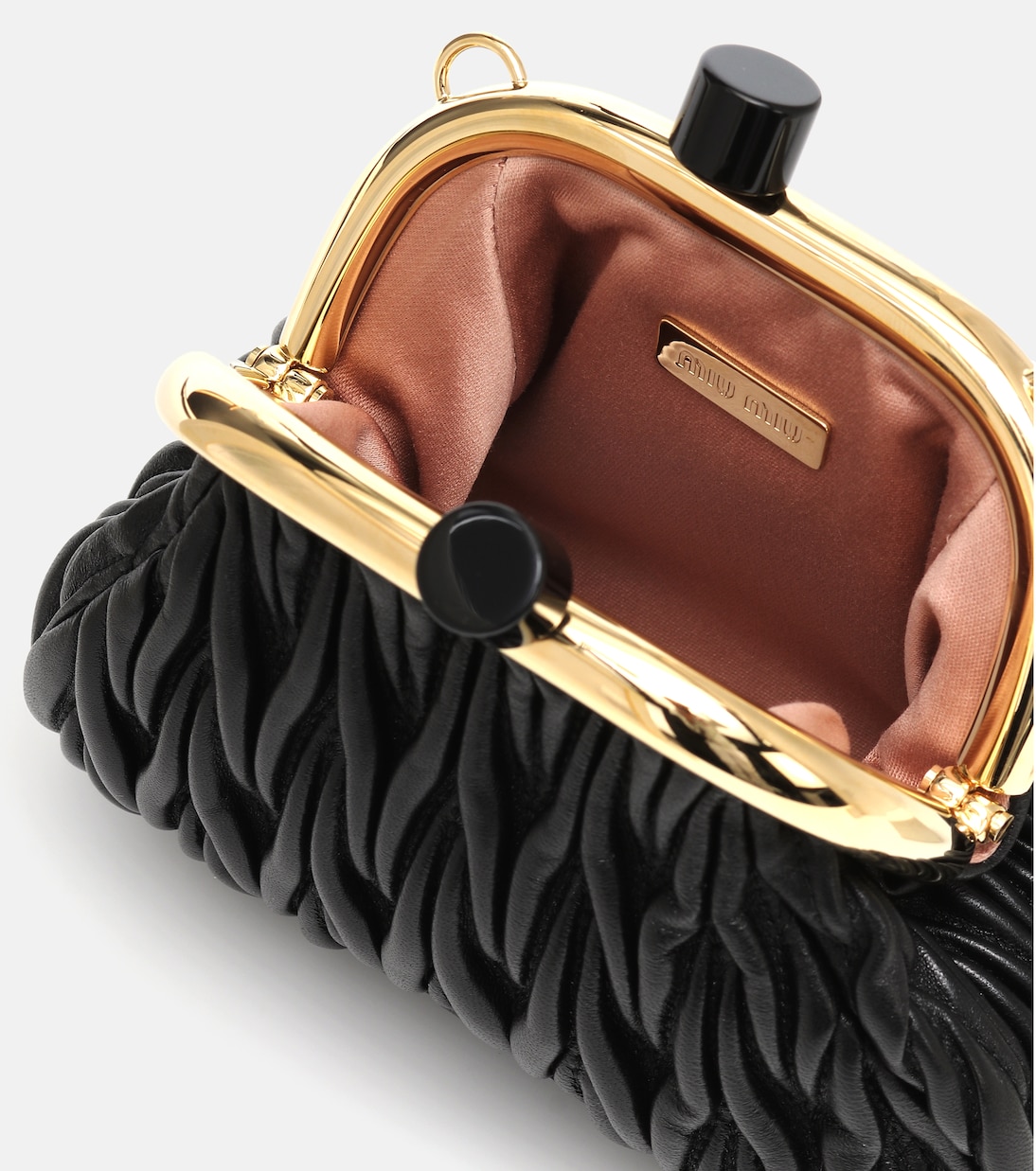 Pochette Miu Belle Mini en cuir matelassé | Miu Miu