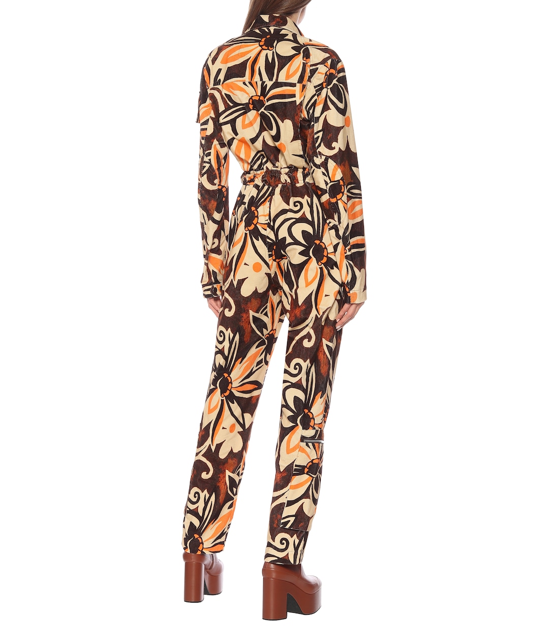 Mono de pana de algodón floral | Dries Van Noten