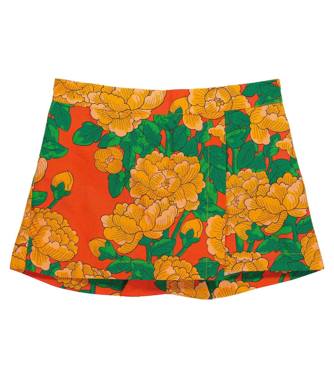 Shorts Peonies de popelín | Mini Rodini