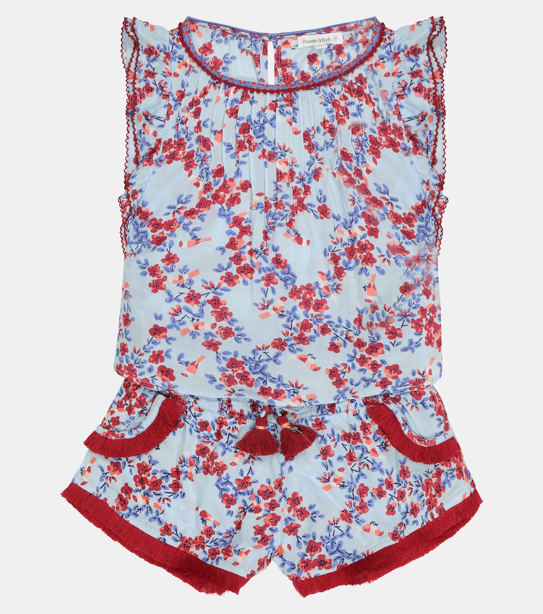 Top Amber floral | Poupette St Barth Kids