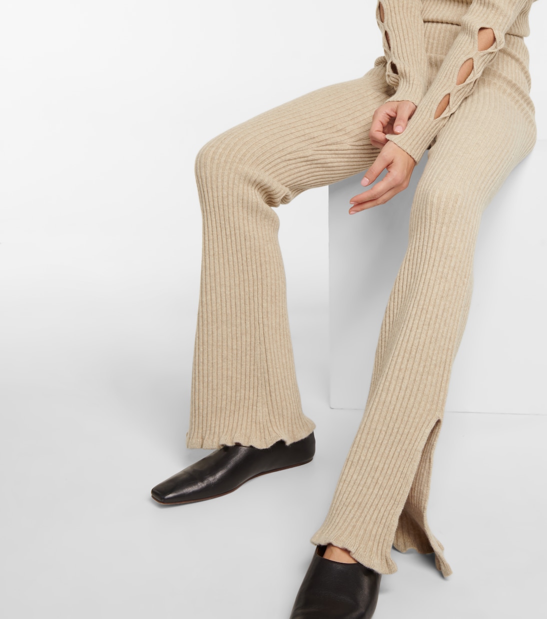 Schlaghose aus einem Wollgemisch | Victoria Beckham