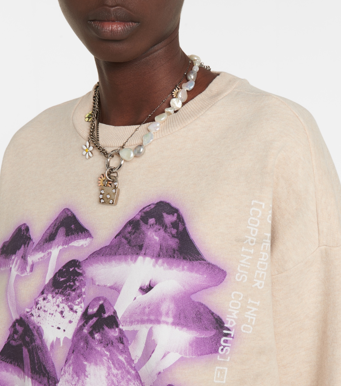Sudadera de algodón estampada | Acne Studios