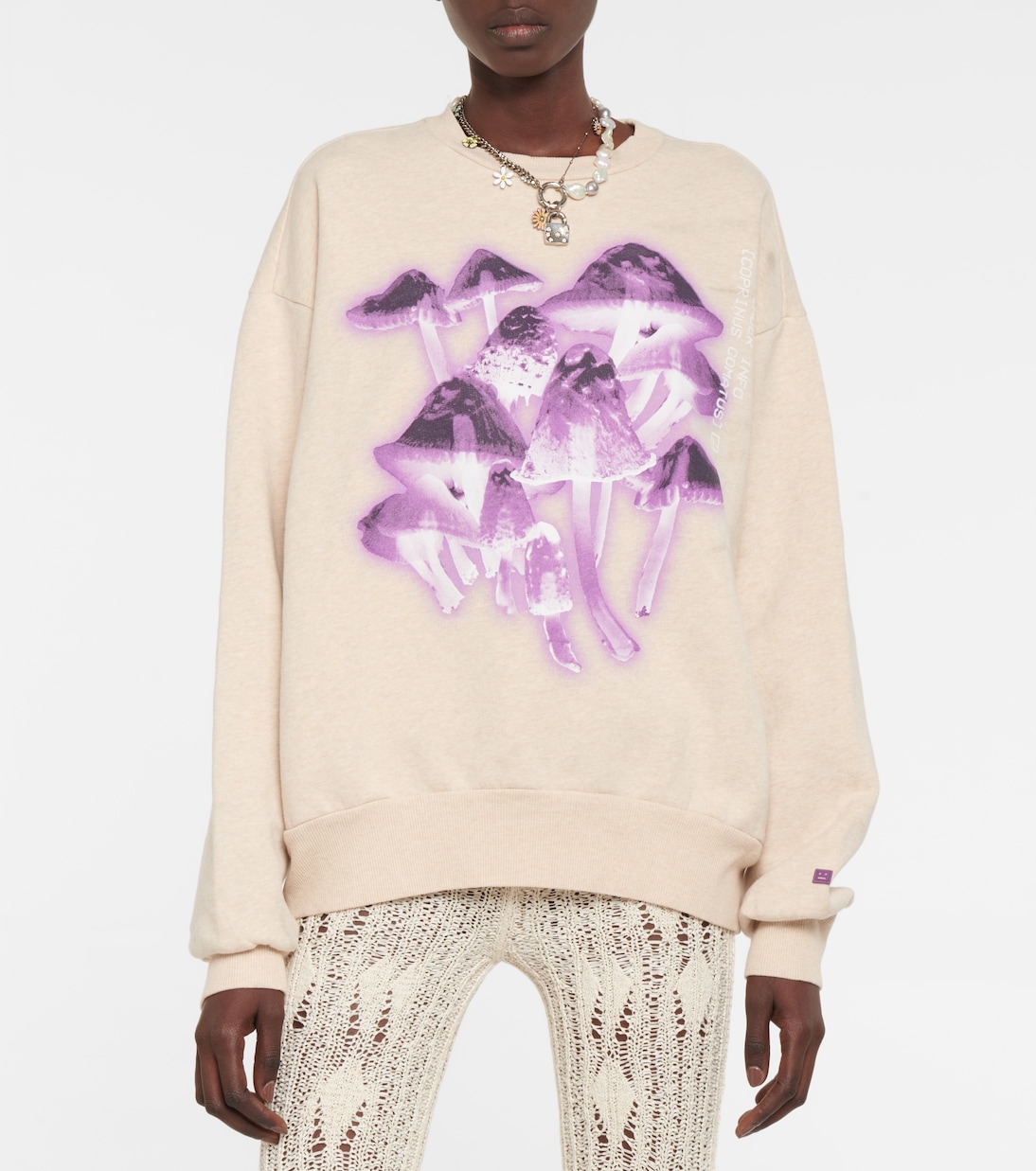 Sudadera de algodón estampada | Acne Studios