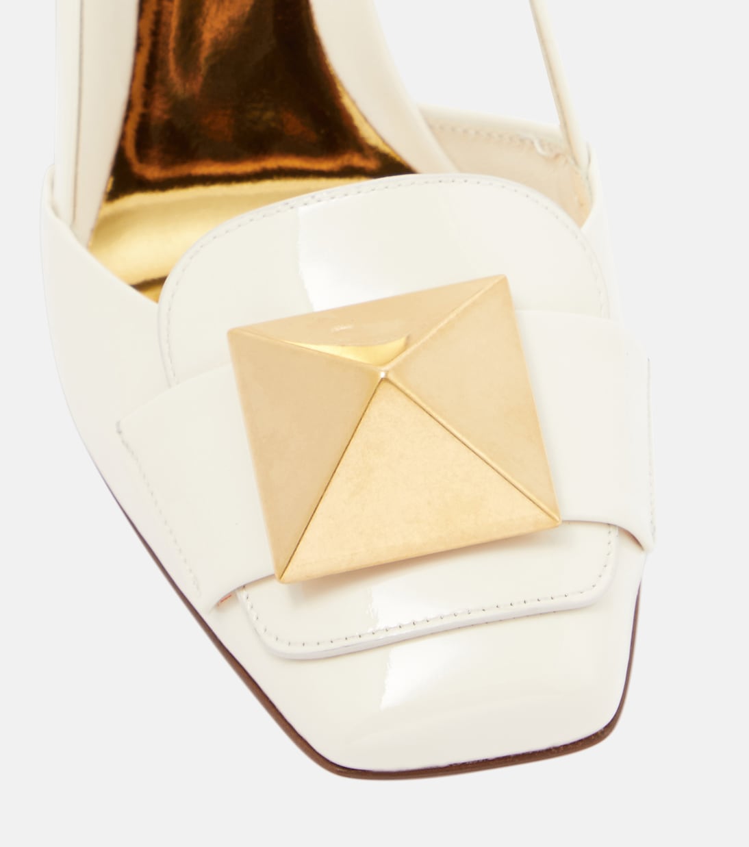 One Stud patent leather slingback pumps | Valentino Garavani