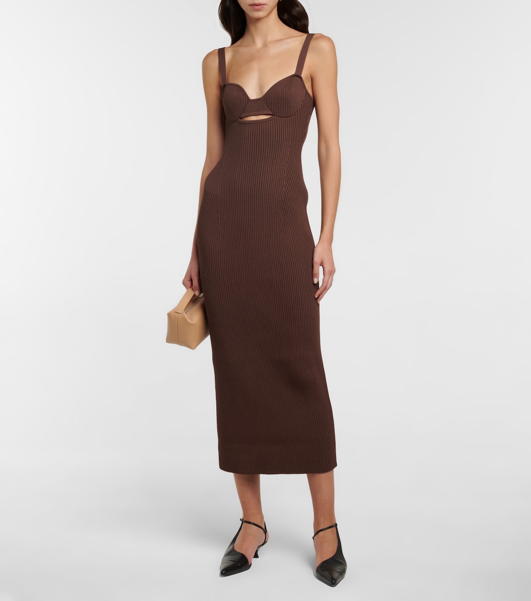 Abito midi in maglia a coste | Magda Butrym
