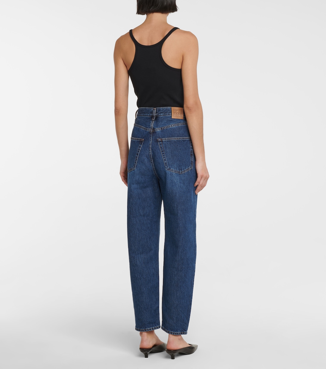 Jean tapered à taille haute | Toteme