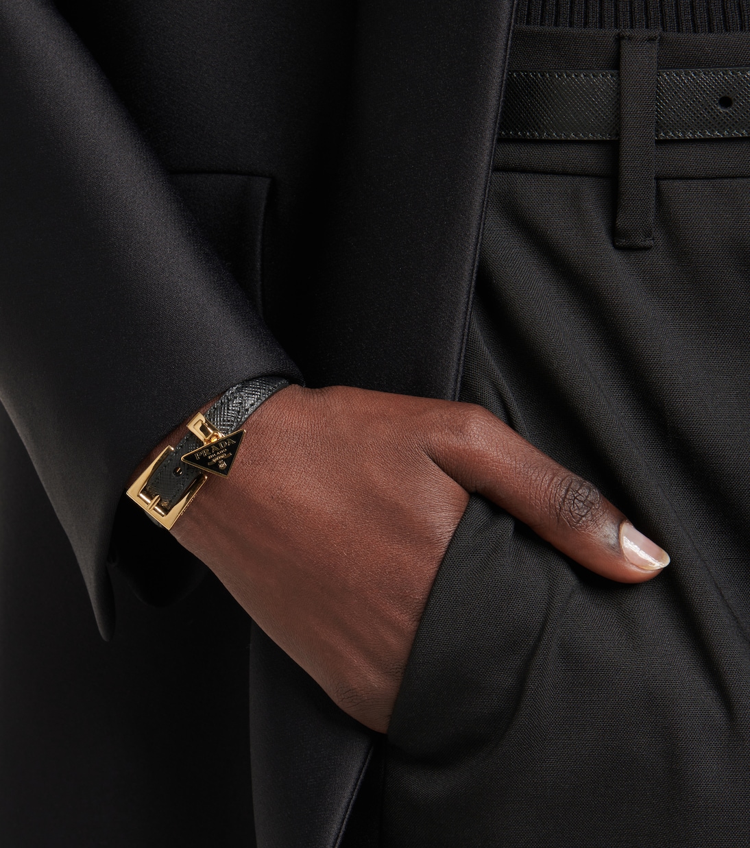 Prada saffiano leather bracelet sales