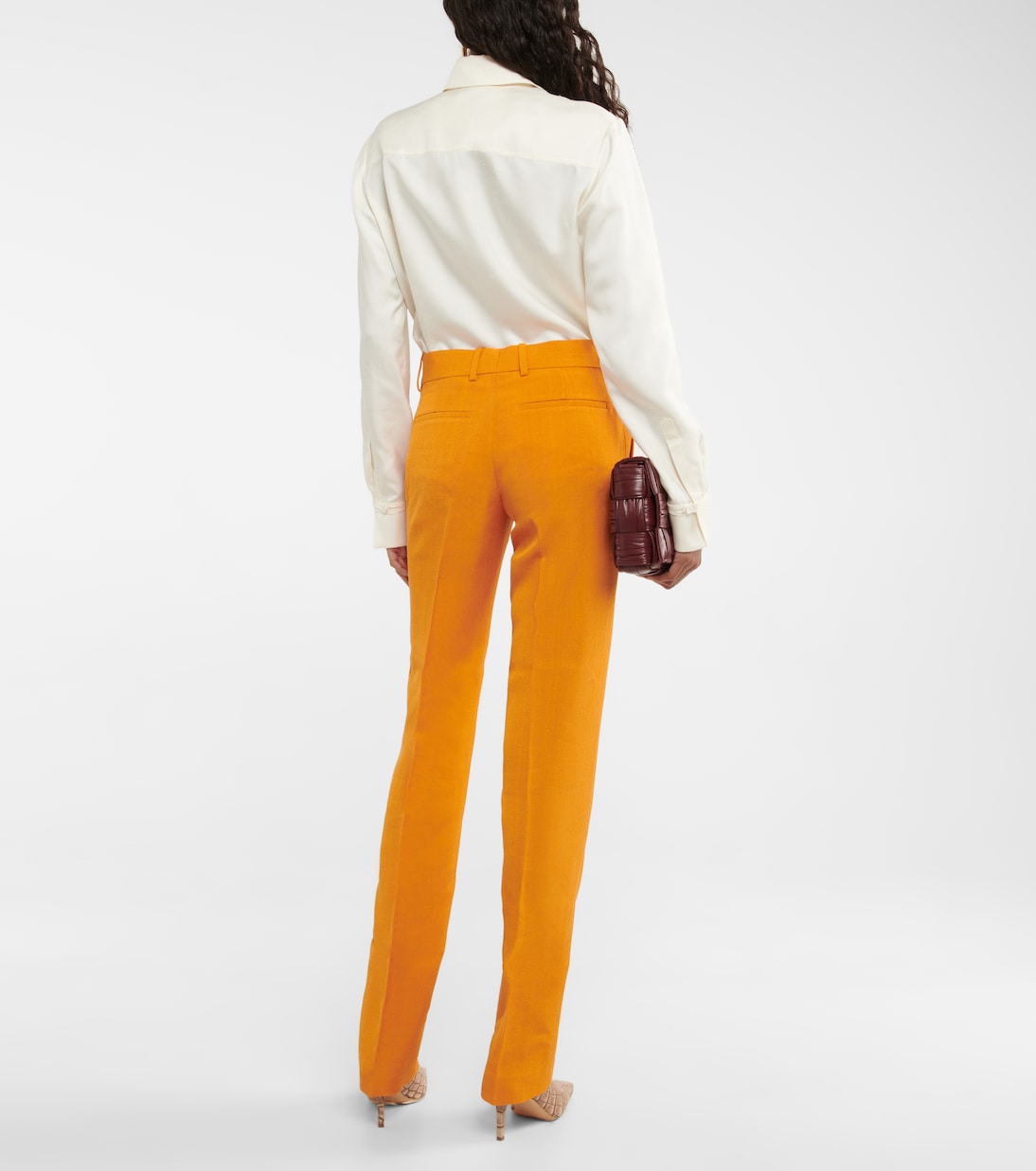 Pantaloni regular Gilmar a vita bassa | Petar Petrov
