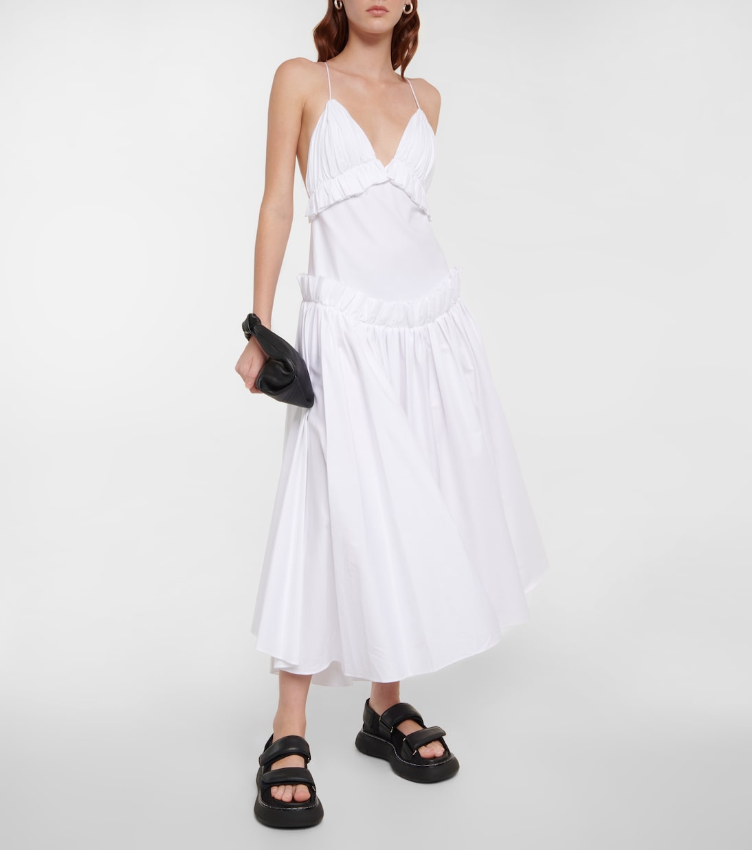 Slipdress Andrina aus Baumwol-Twill | Khaite