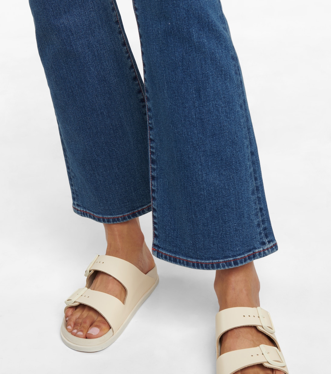 Jeans flared cropped a vita media | See By Chloé